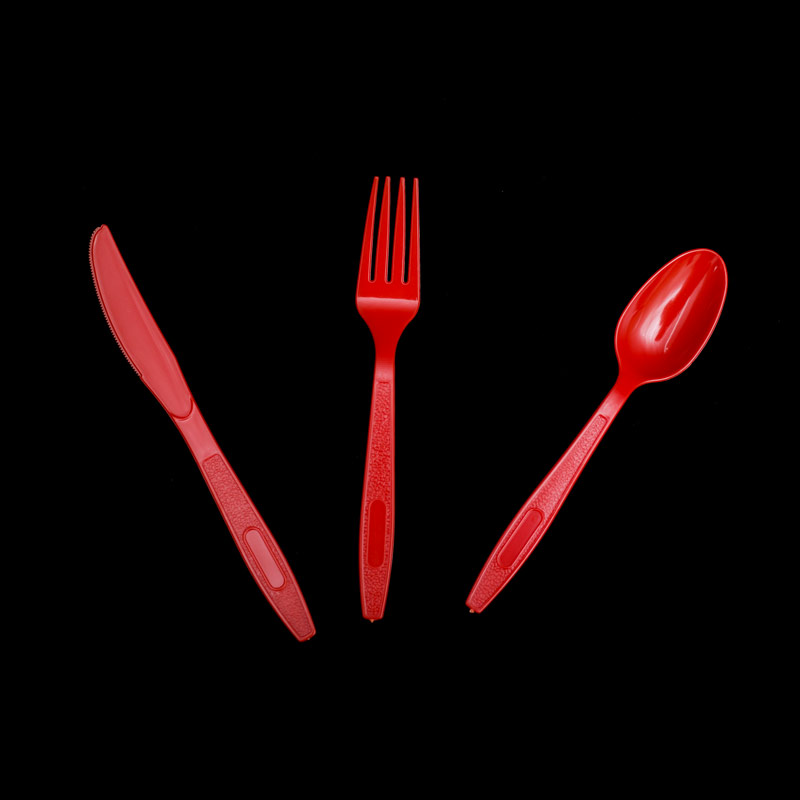 Disposable colored PS best plastic cutlery