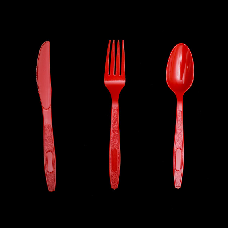 Disposable colored PS best plastic cutlery