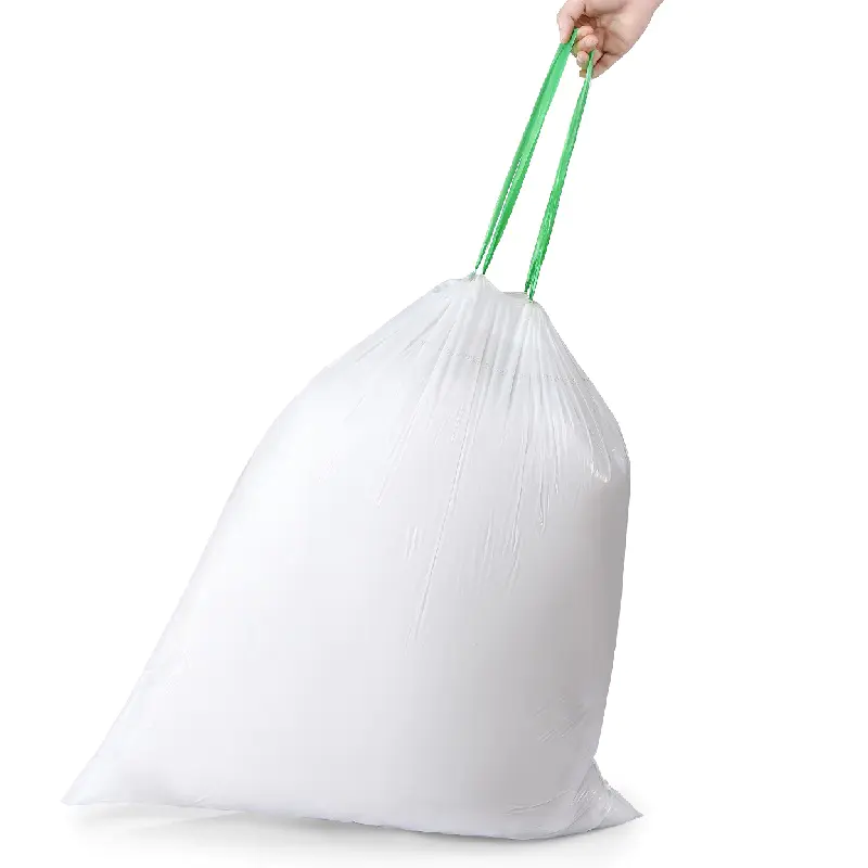 Drawstring Bags Individually folded garbage bin bags