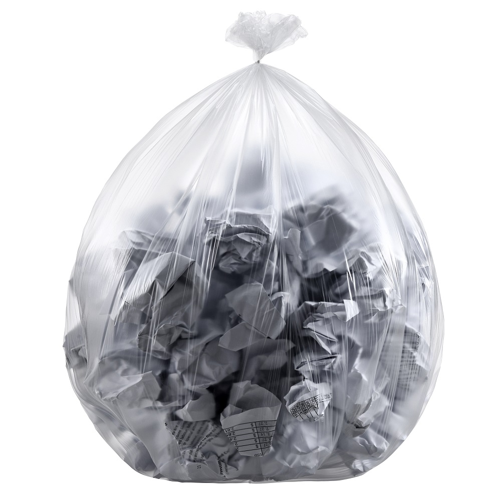 Trash can liner star-seal bags